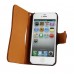 iPhone SE 5 5s - Top Quality Genuine Leather Flip Wallet Protective Phone Cover Case